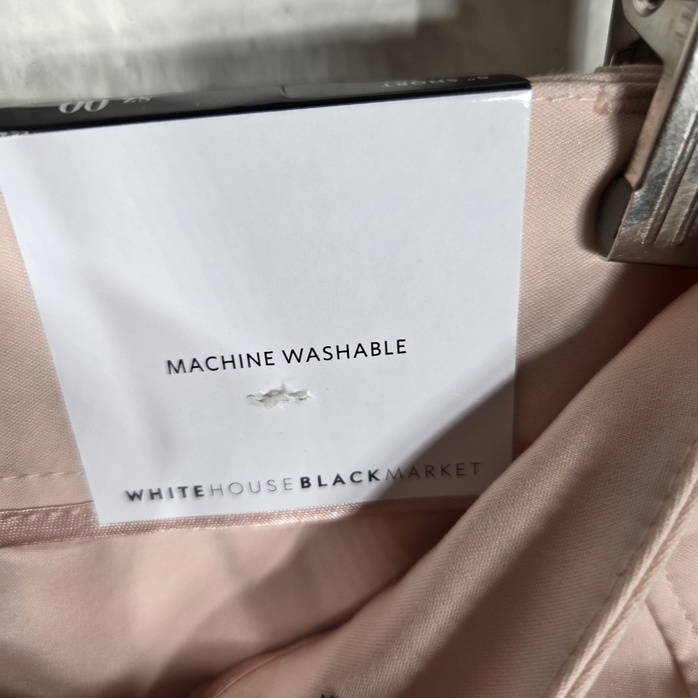 White House Black Market "The 5 inch Short Sz 00 Light Pink NWT - Picture 11 of 16